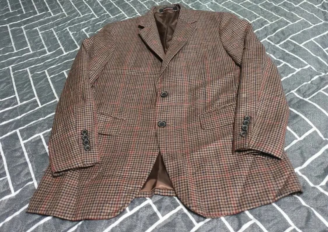 지이크 파렌하이트 이태리 원사  울100% 깅엄체크 수트셋업 (100) 상품이미지1