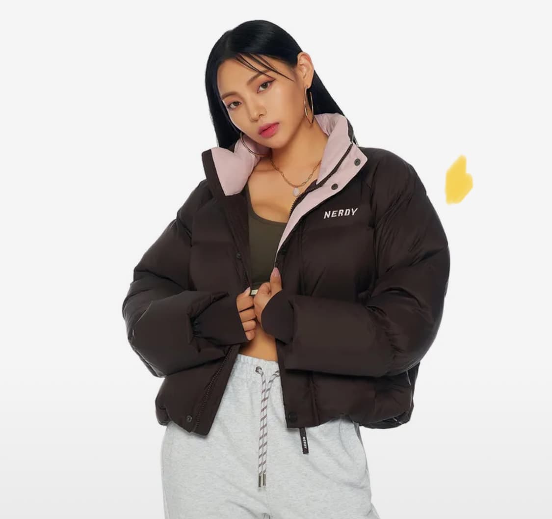 널디(NERDY)의 주피터 크롭 다운 자켓 브라운 상품이미지1