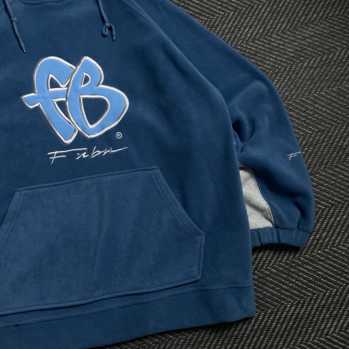 00s FUBU 올드스쿨 빅로고 플리스 후드 티셔츠 y 4688 상품이미지4