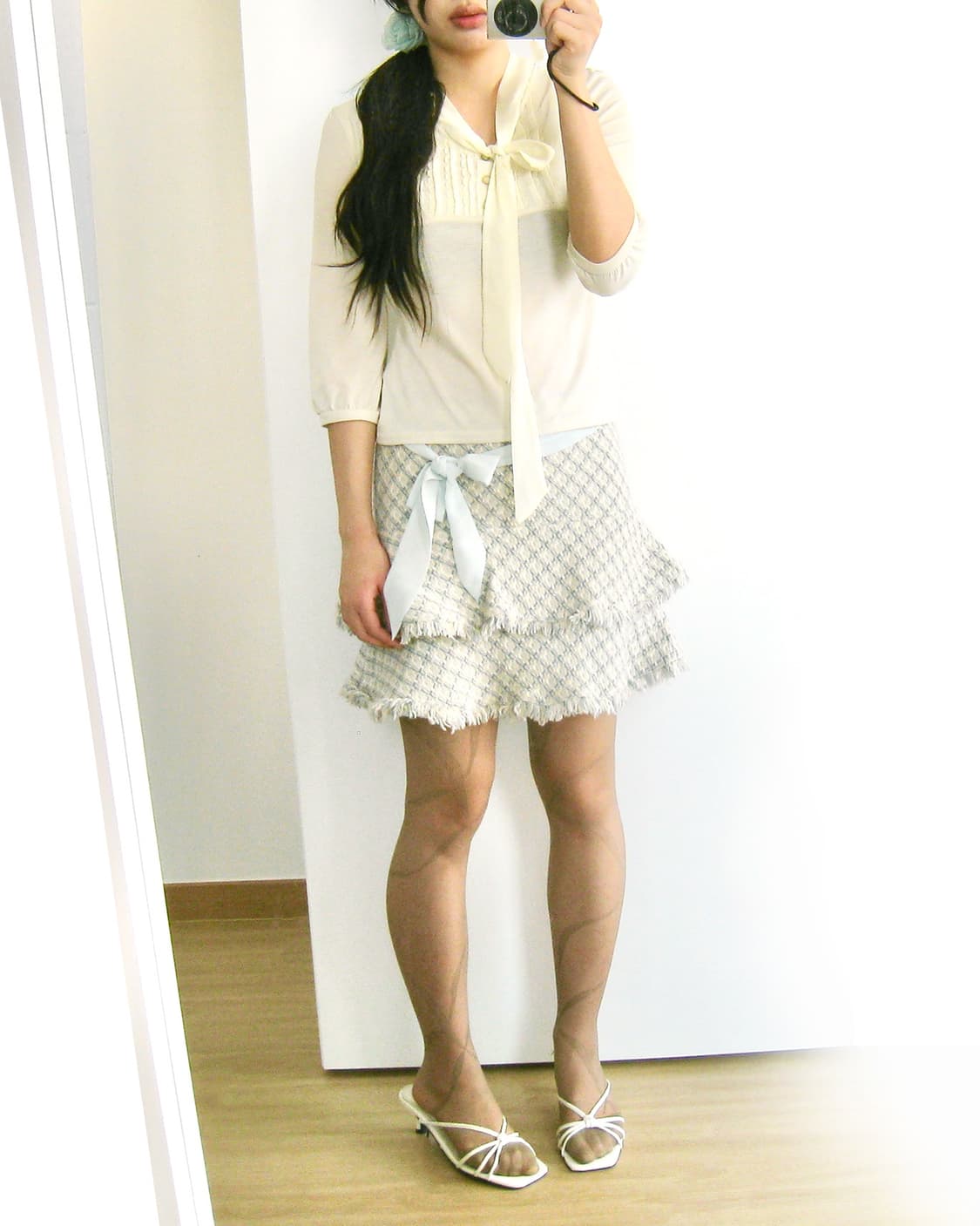 바나나 트위드 스커트 🌼 상품이미지3