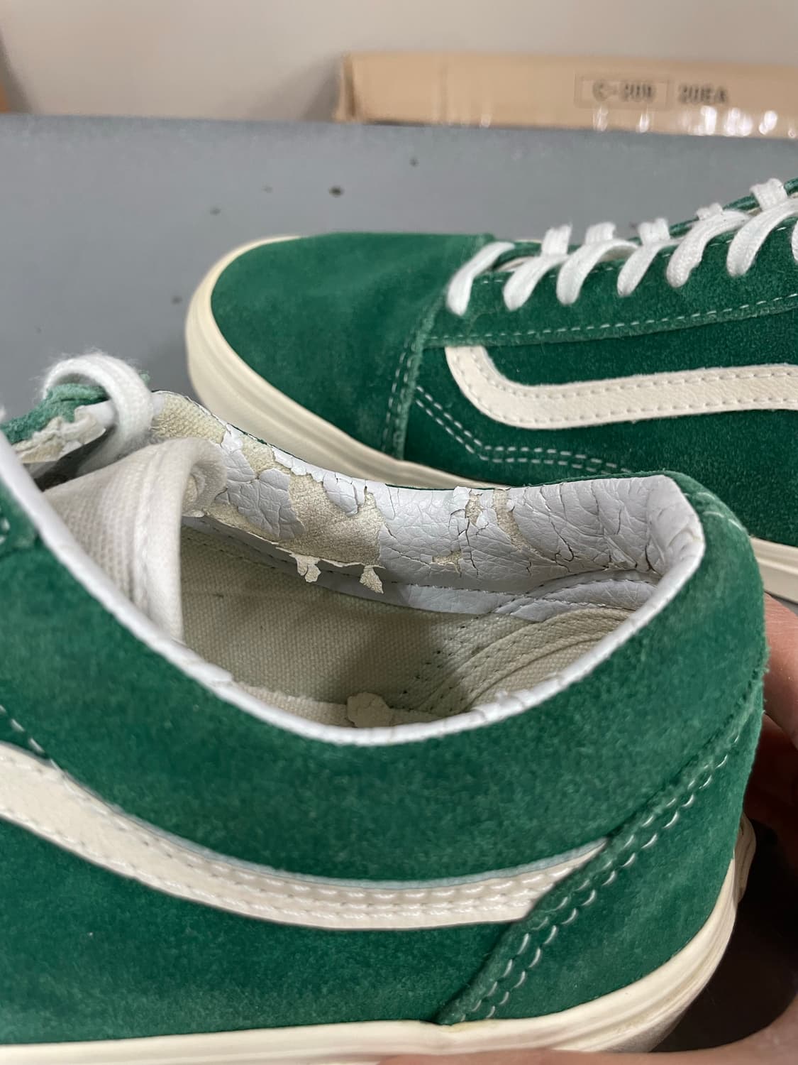 반스 올드스쿨 빈티지 에버그린 US8 상품이미지7