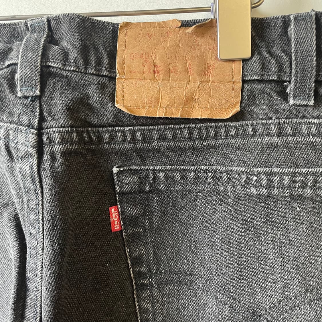 90s 리바이스 550 흑청 데님팬츠 상품이미지7