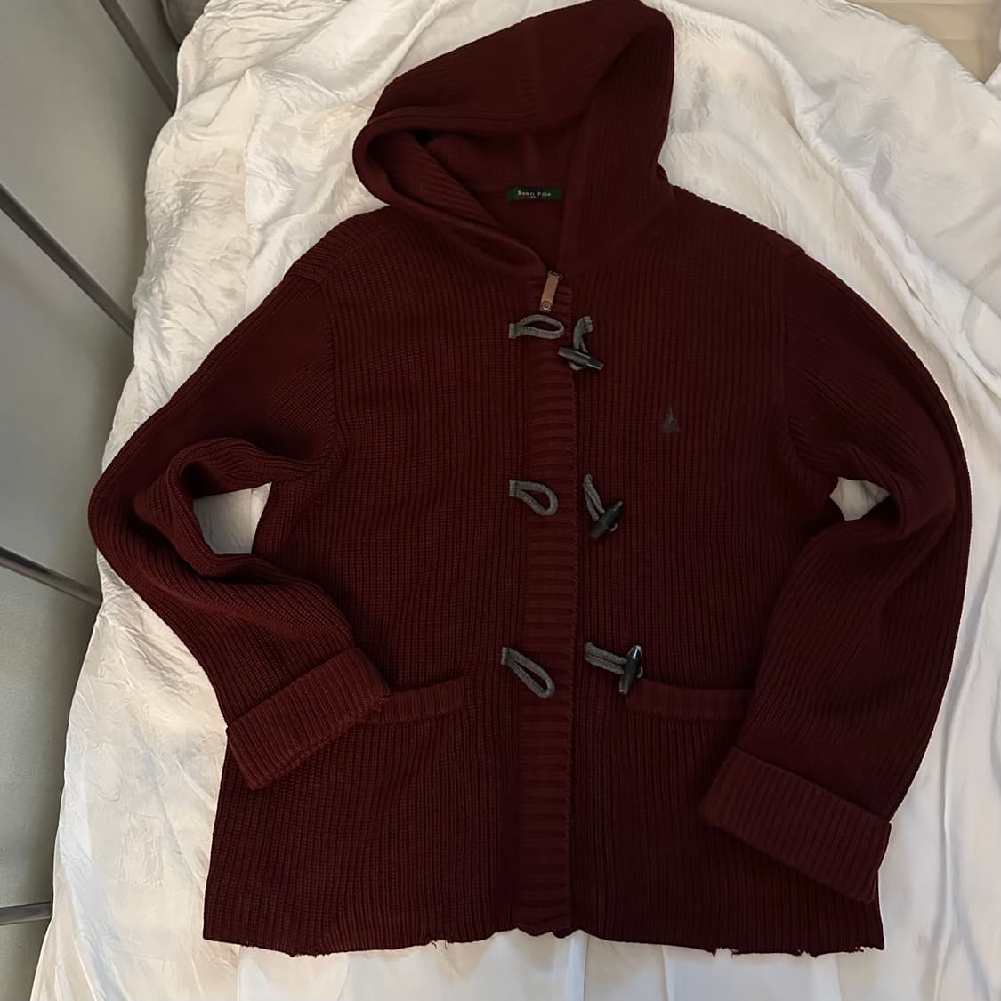 Bean Pole 빈폴 모 100% 떡볶이 니트 후드집업 상품이미지3