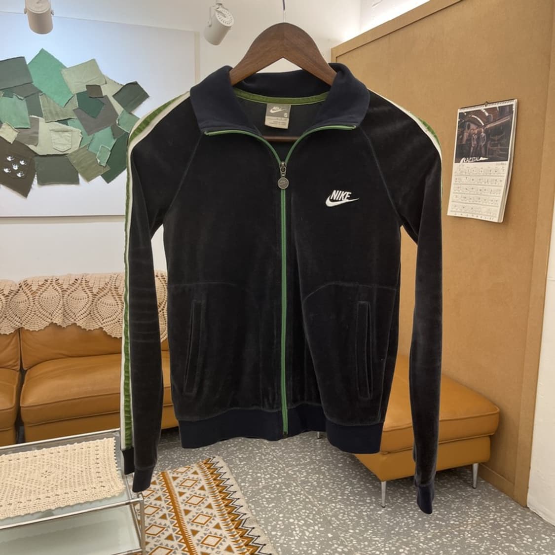 나이키 Y2K 00's 레트로 빈티지 벨벳 집업 S C10661 상품이미지3