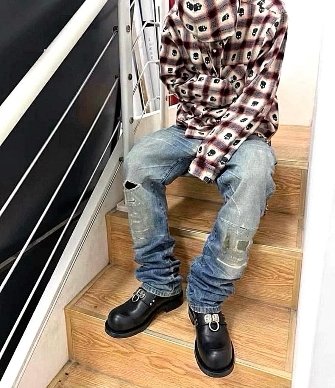 [280] 마틴 로즈 25ss 링 레더 로퍼 상품이미지1