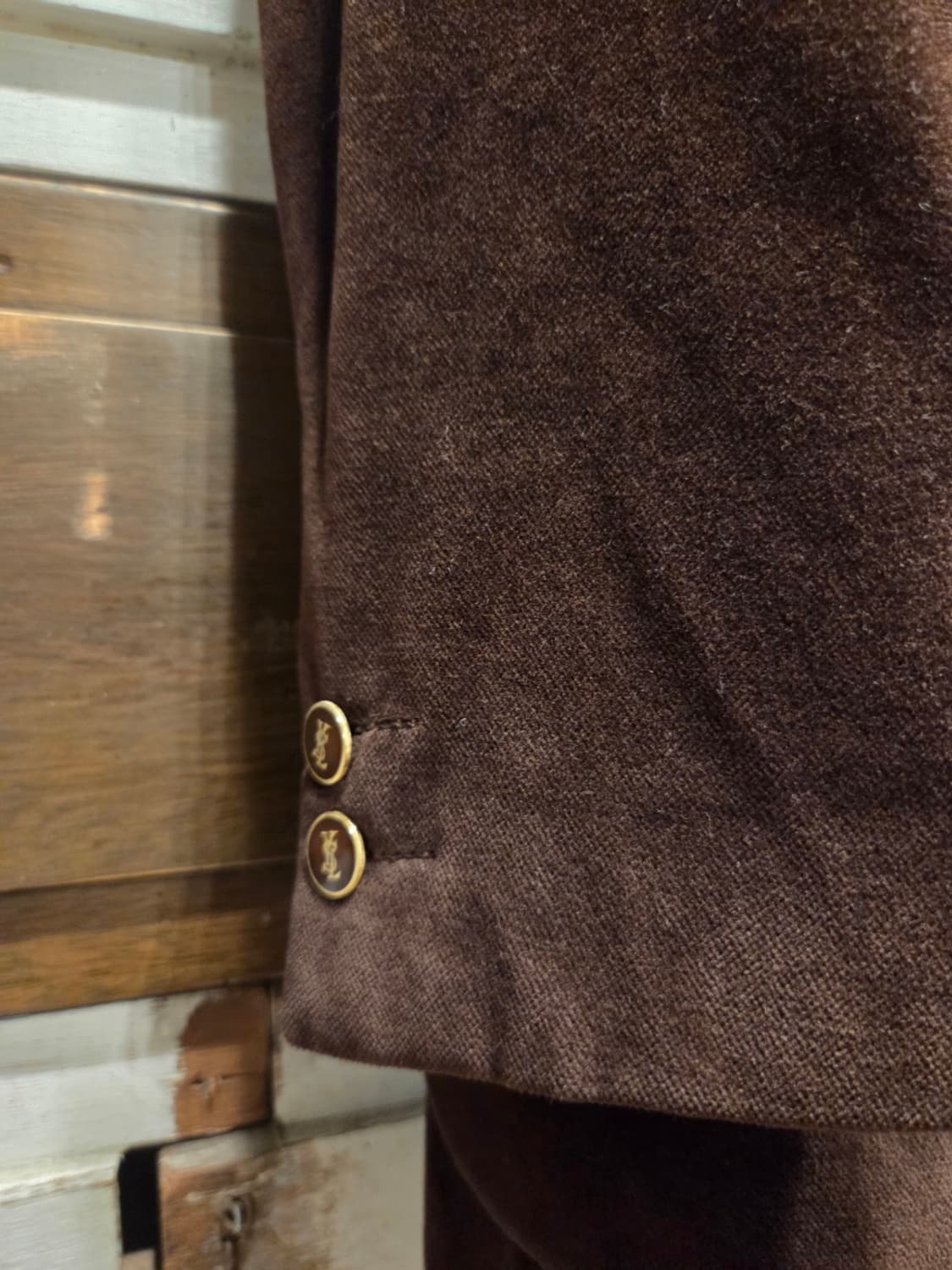 90'S 이브생로랑 벨루어자켓 상품이미지3