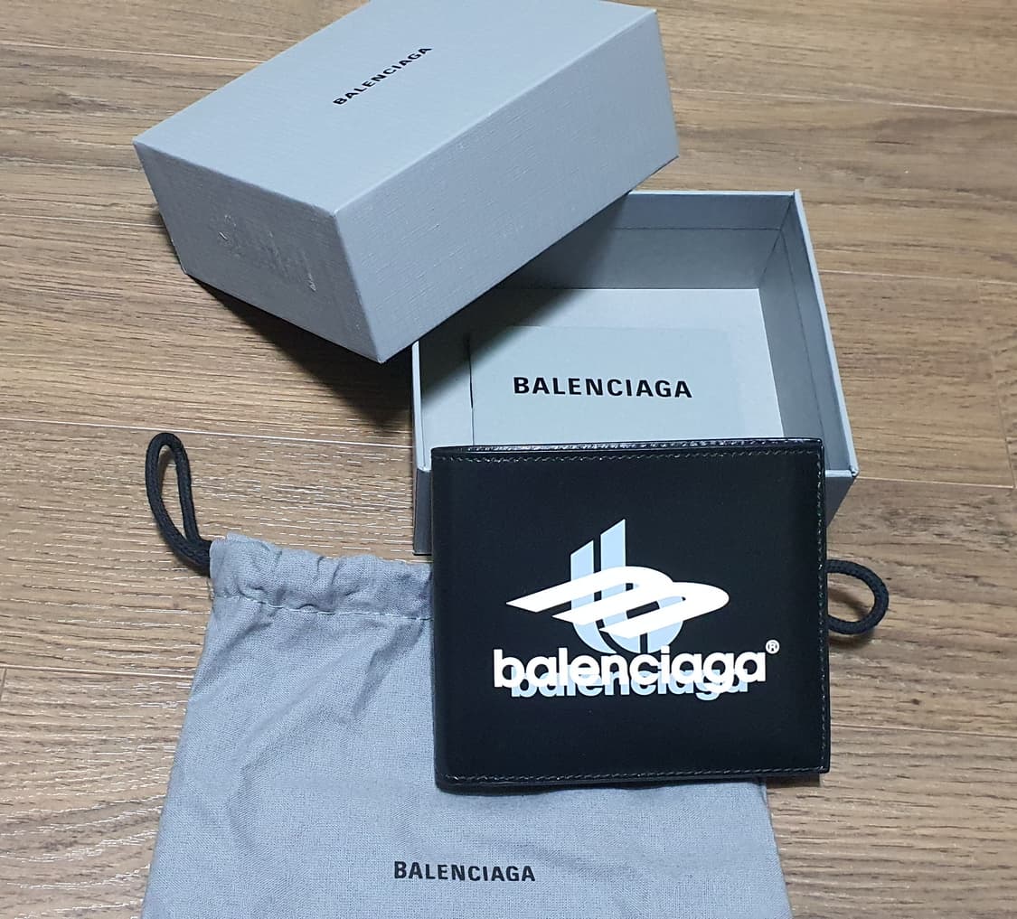 발렌시아가 레이어드 로고 반지갑 상품이미지5