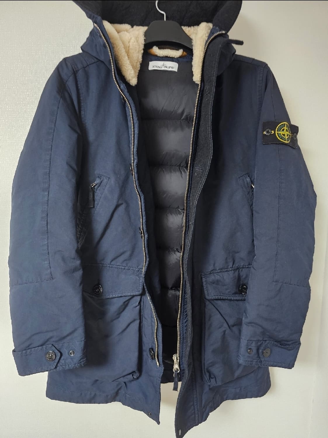 스톤아일랜드 다비드tc 롱패딩(M/100/정품 상품이미지6
