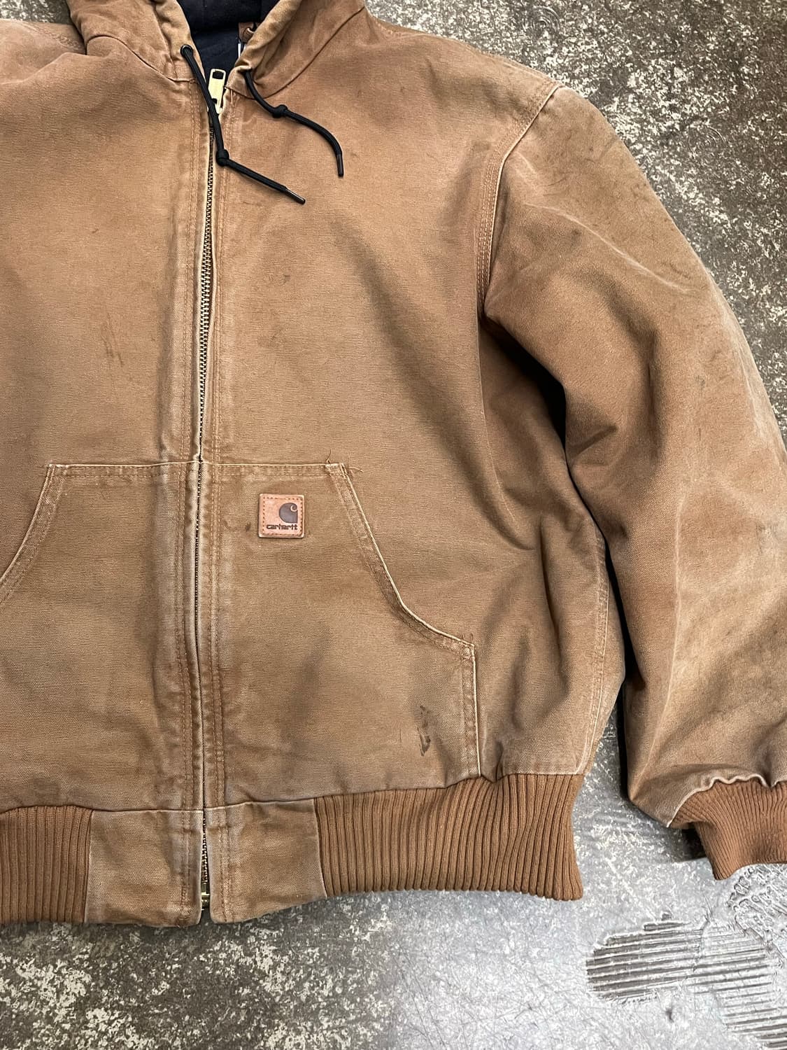 10s 칼하트 덕액티브 자켓 j130 brn 상품이미지6