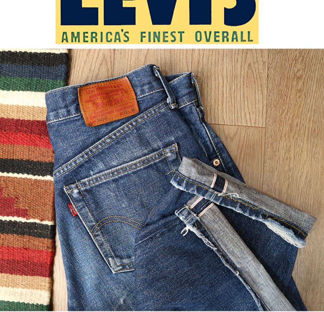 일본판 90s levis 리바이스 LVC 503BXX 빅E 셀비지 데님  상품이미지1