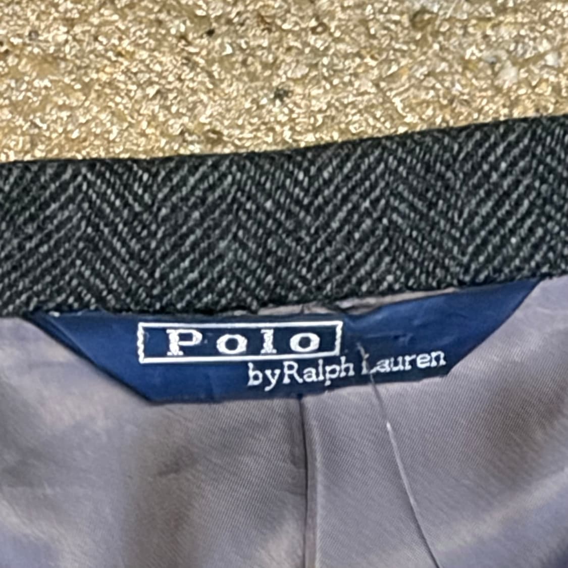 90s USA 폴로랄프로렌 정품 빈티지 울 블레이저 정장 마이 상품이미지3