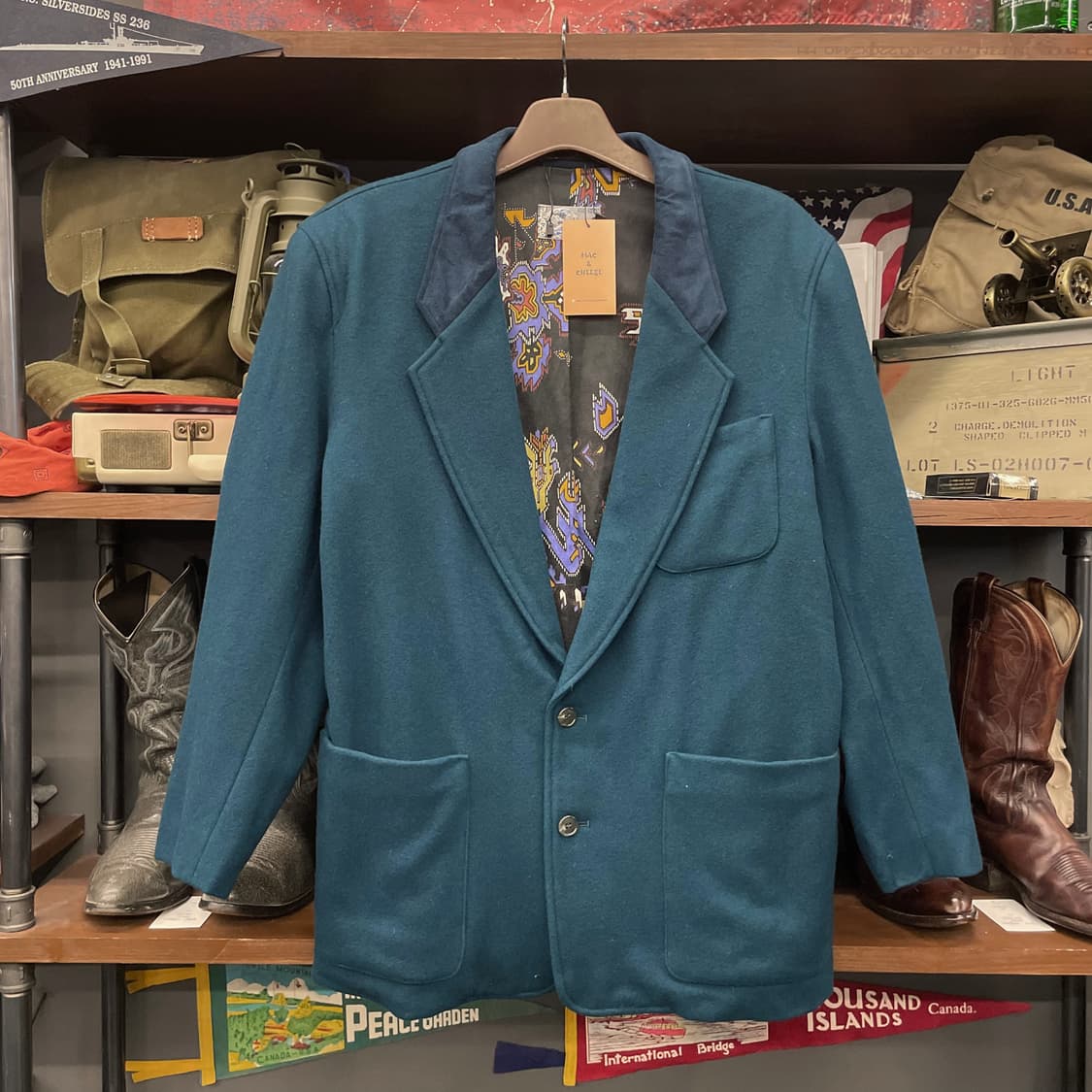 겐조 진스 그래픽 디테일 포켓 스포츠 코트 블레이져 상품이미지1