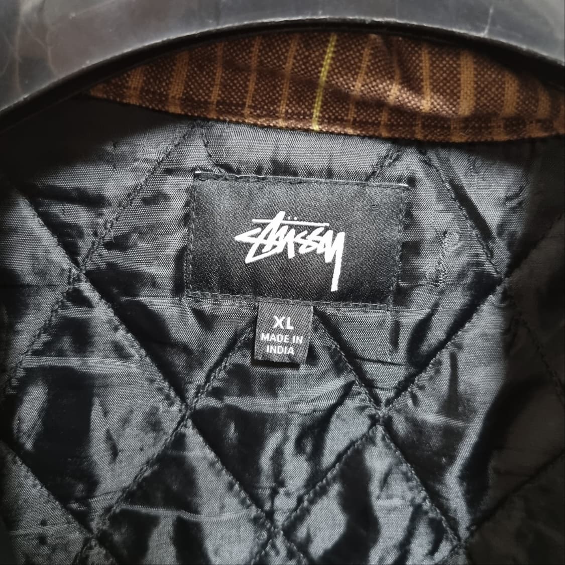 ( XL ) 스투시 브라운 체크 자켓 상품이미지4
