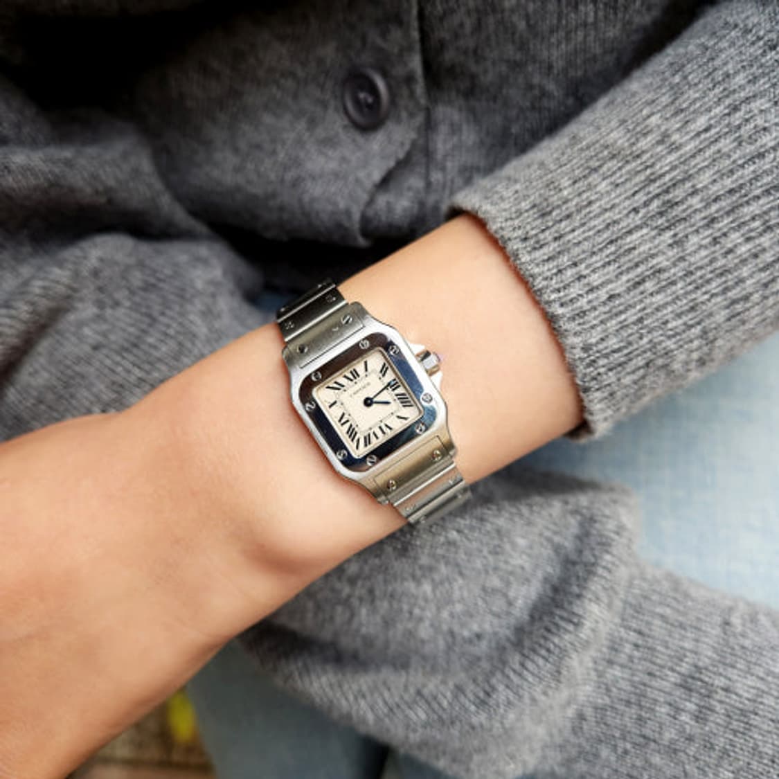 까르띠에 산토스 갈베 lm 쿼츠 풀박스 상품이미지10