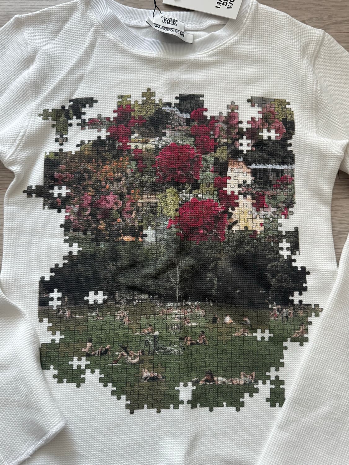 마지셔우드 와플 퍼즐 프린트 롱슬리브 상품이미지4