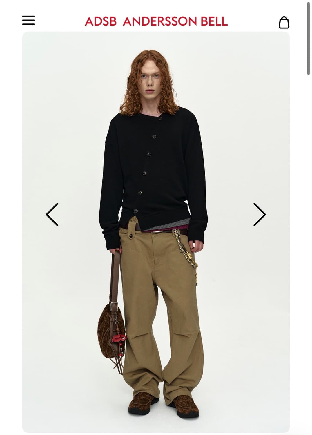 앤더슨벨 LAYERED CARDIGAN atb1433m(BLACK) 상품이미지1