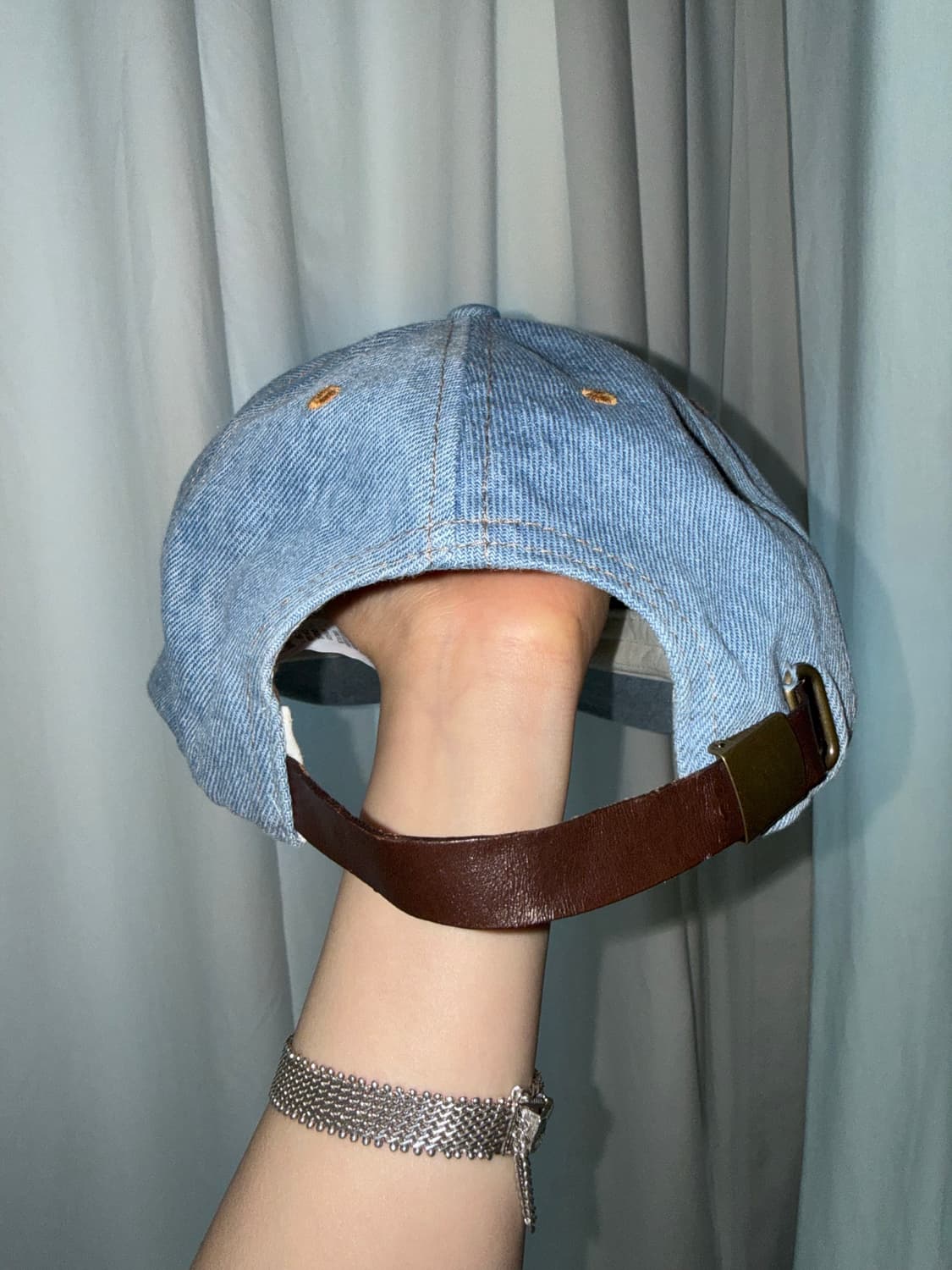 리바이스 가죽 패치 데님 캡 상품이미지4