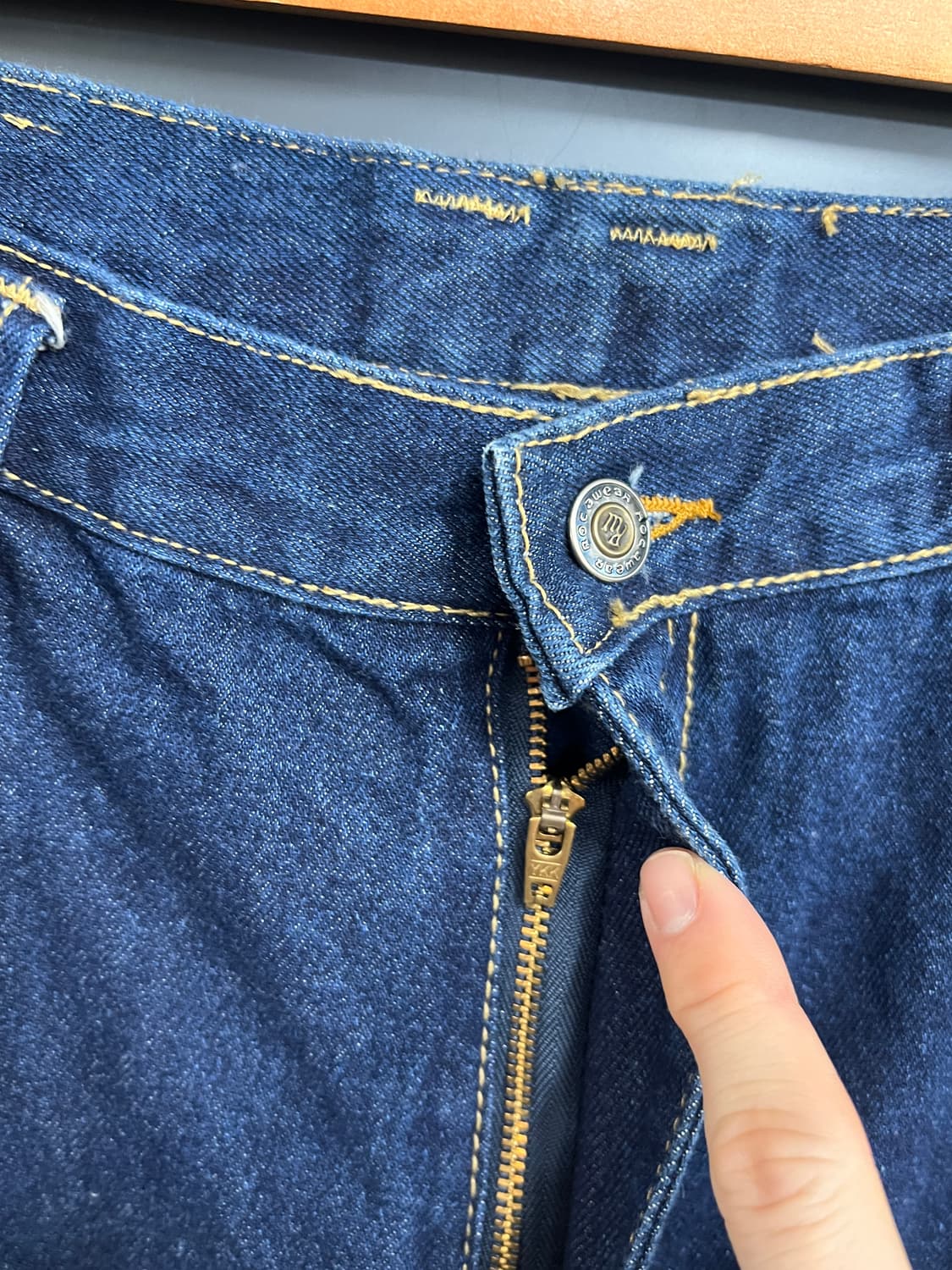 Roca wear 로카웨어 올드스쿨 힙합 인디고 데님 팬츠 상품이미지7