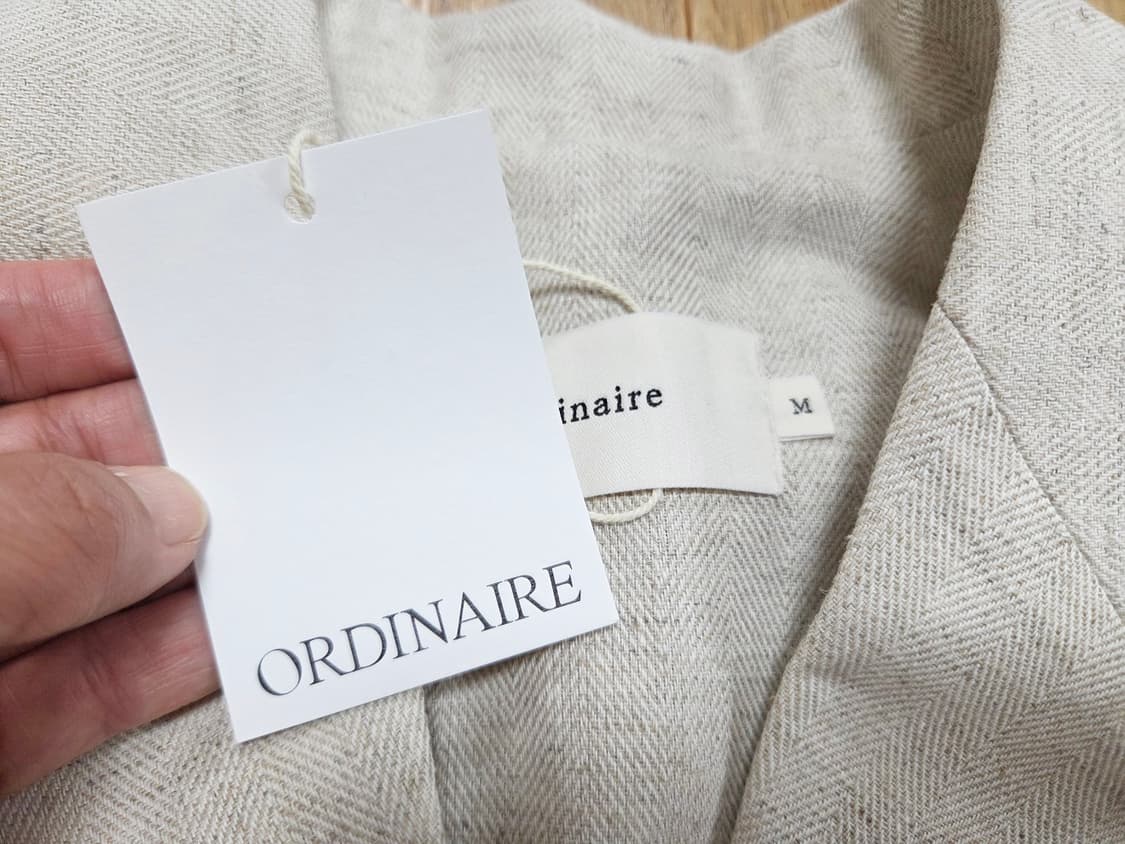 가내스라(ganaesra) 오디네르 헤링본 린넨자켓 프리사이즈 새상품 상품이미지8