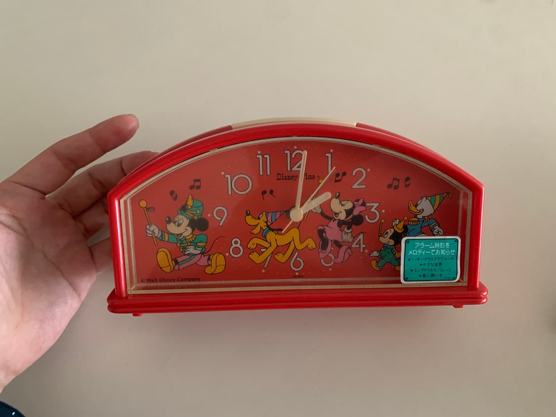 빈티지 미키마우스 탁상 시계 상품이미지1