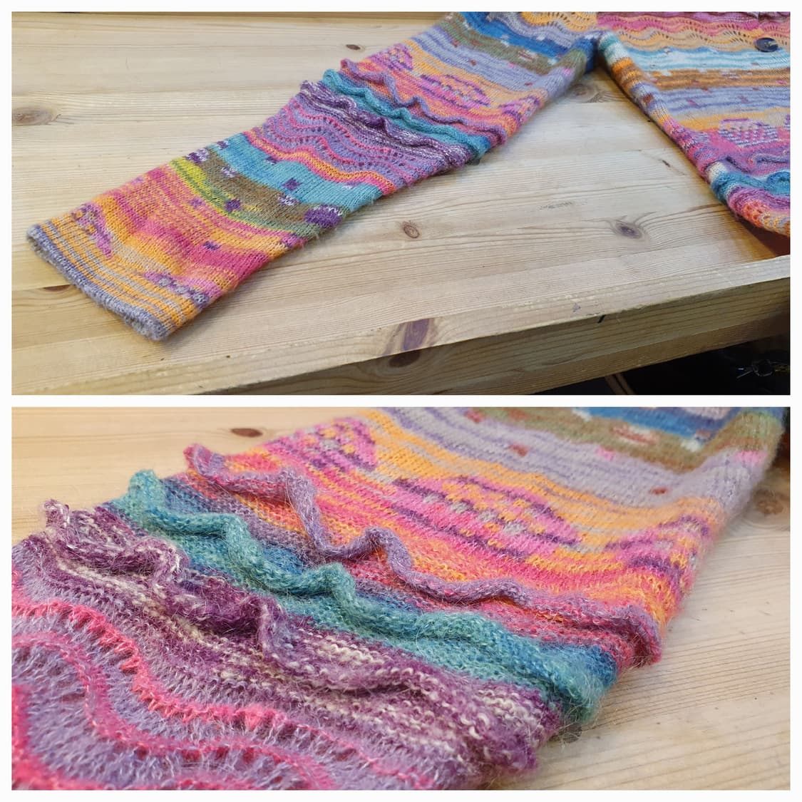 (새상품)66/77.Mohair 히피 가디건 상품이미지7