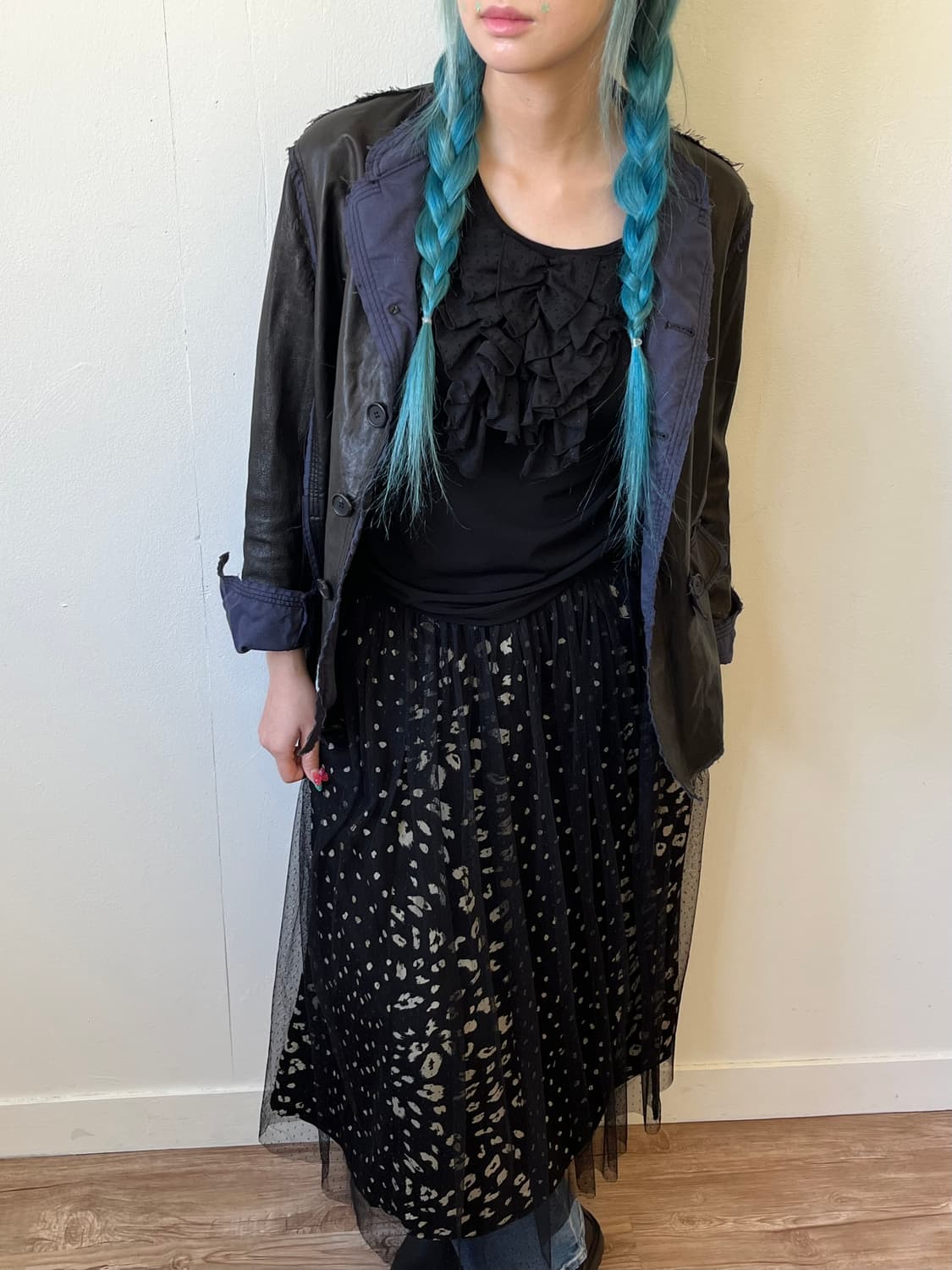 vis 도트 프릴 스커트 상품이미지8