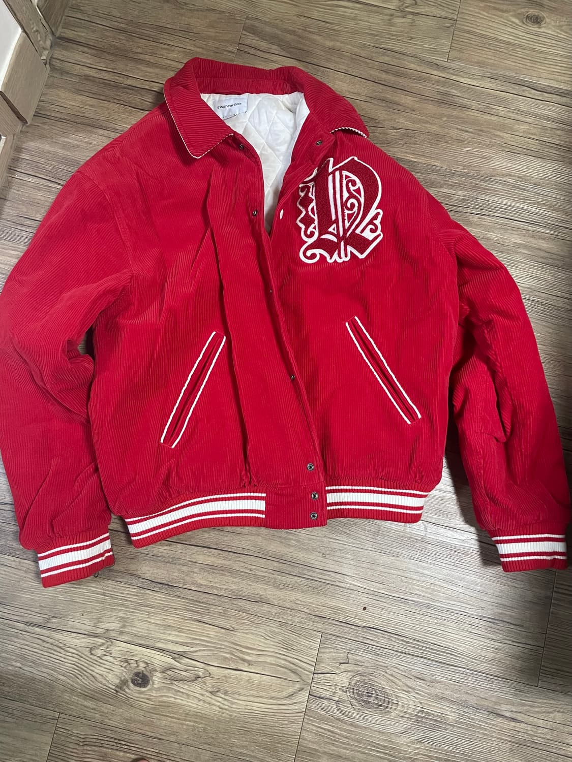 디스이즈네버댓 코듀로이 바시티 L 상품이미지1