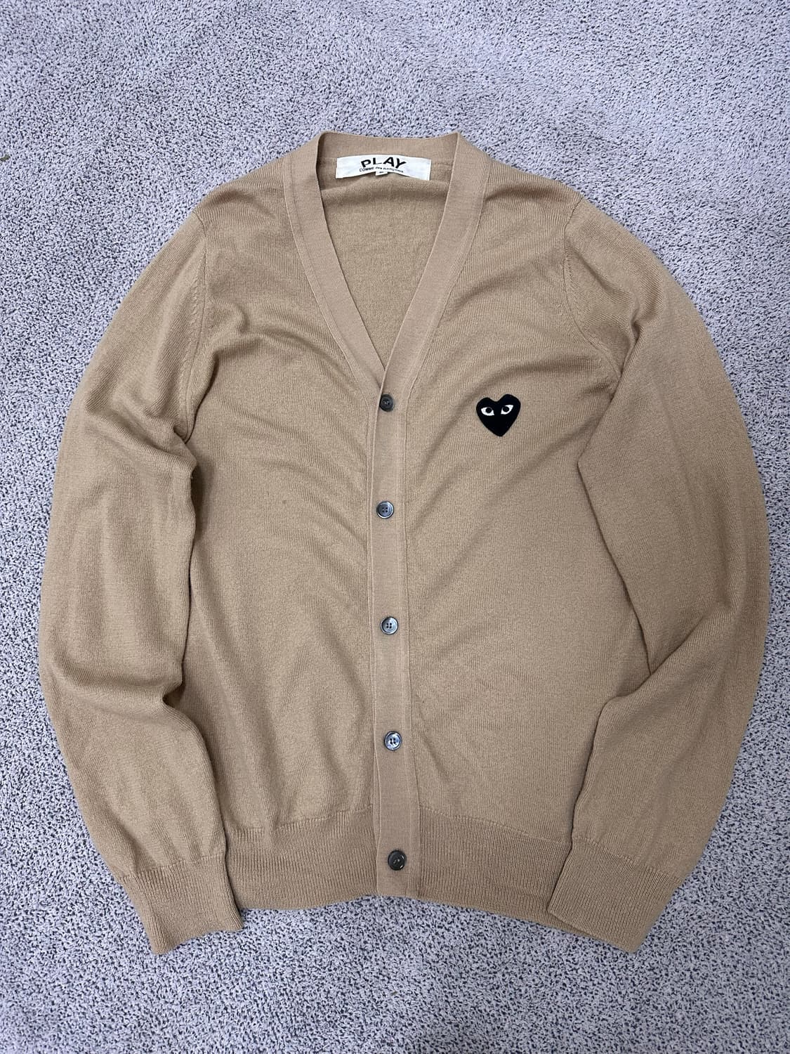 꼼데가르송 베이지 가디건 상품이미지1