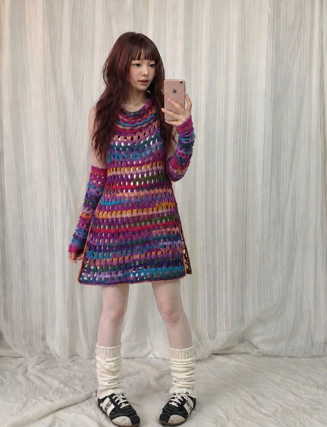 팔토시 니트 원피스 상품이미지1