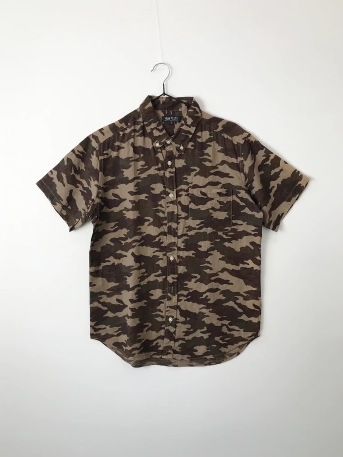 BEAMS HEART Linen Camo Shirt 상품이미지3