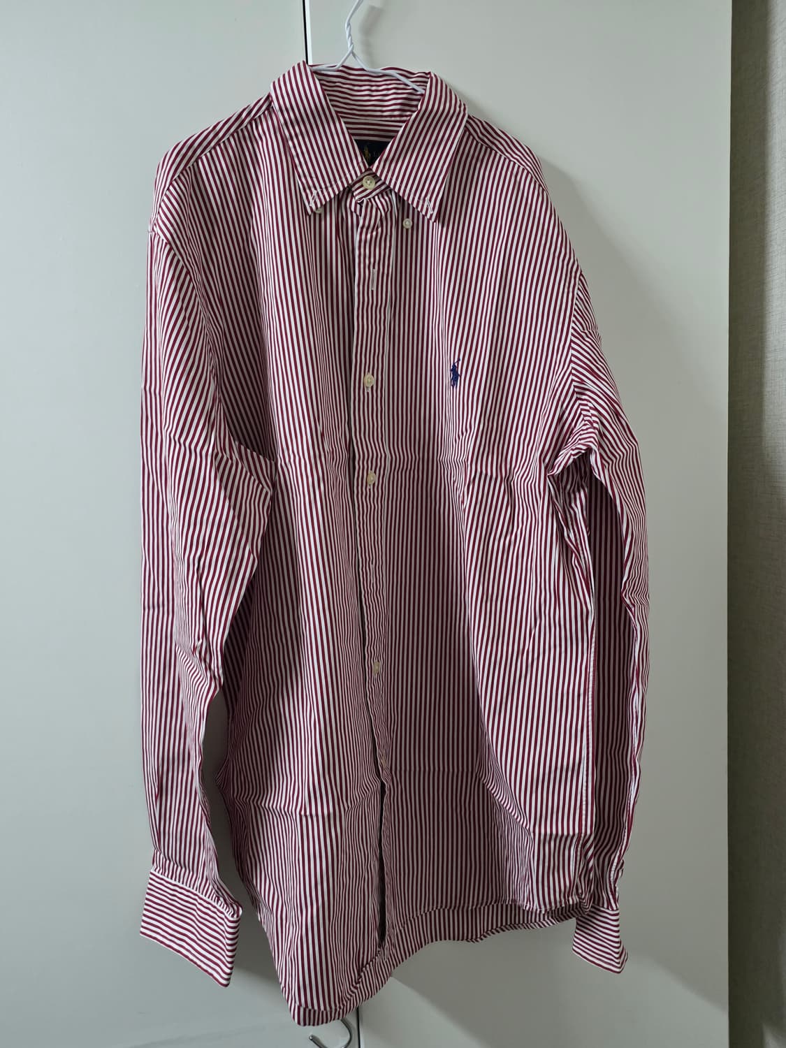폴로 스트라이프 레드 셔츠 S 상품이미지1