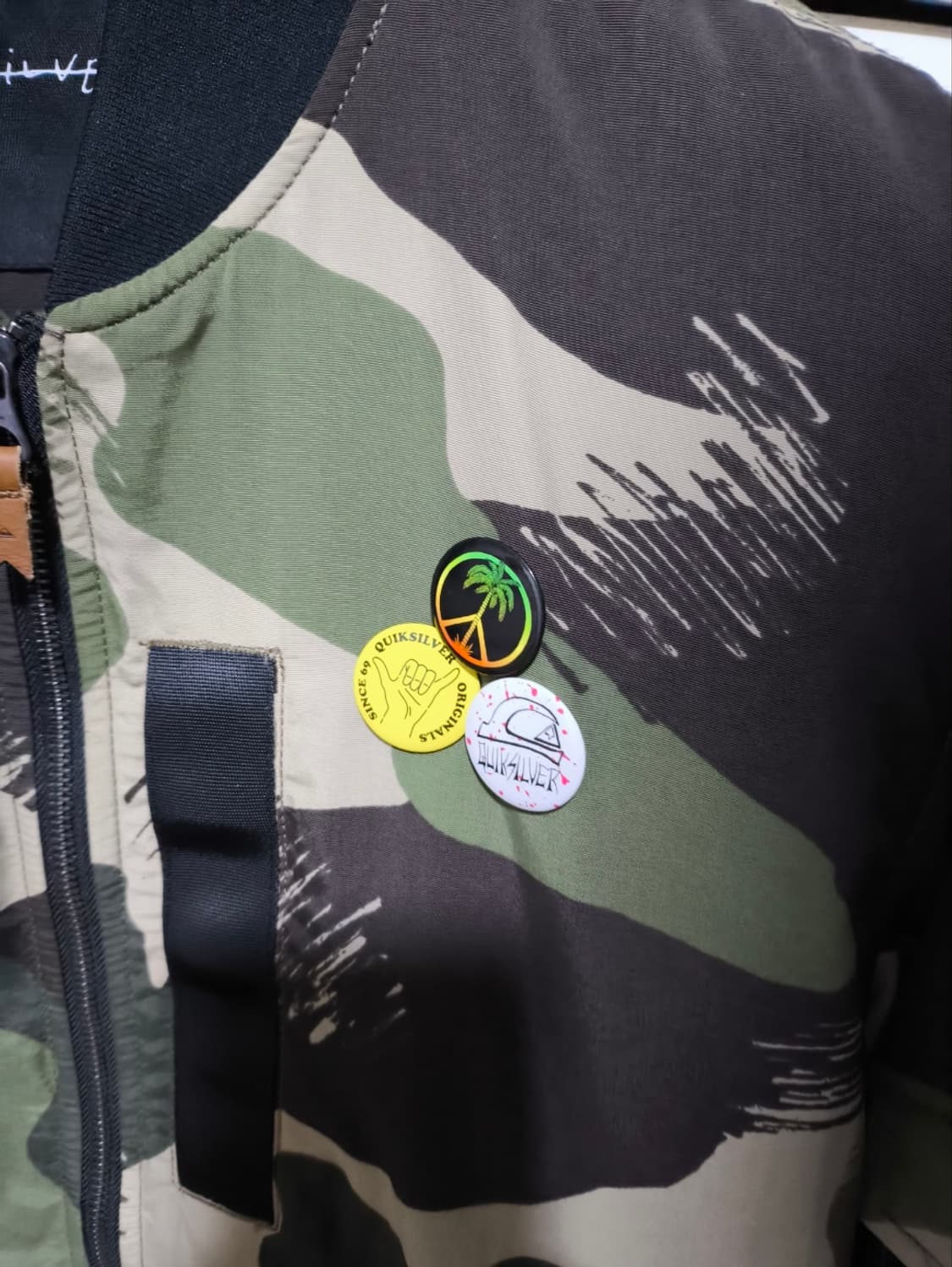 오버핏M 퀵실버 카모플라쥬 봄버자켓 상품이미지3