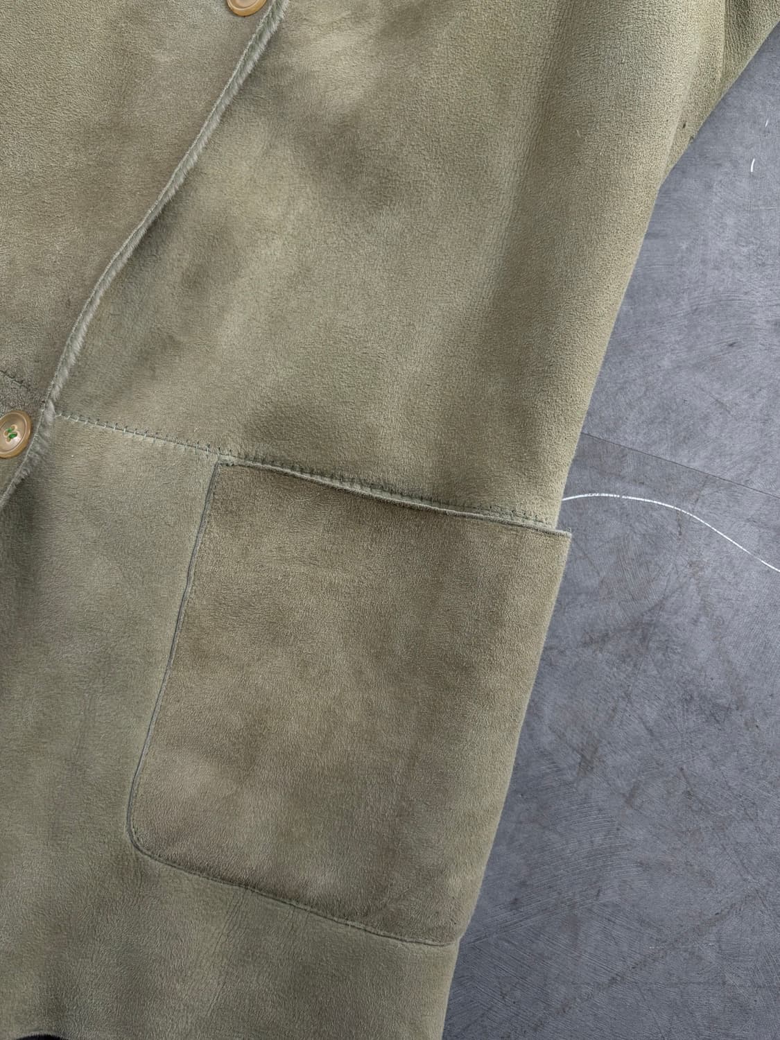 Burberry 버버리 퍼 안감 라이트 카키 시어링 자켓 상품이미지8