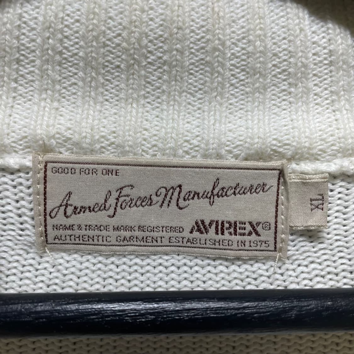 아비렉스 밀리터리 니트집업 상품이미지5