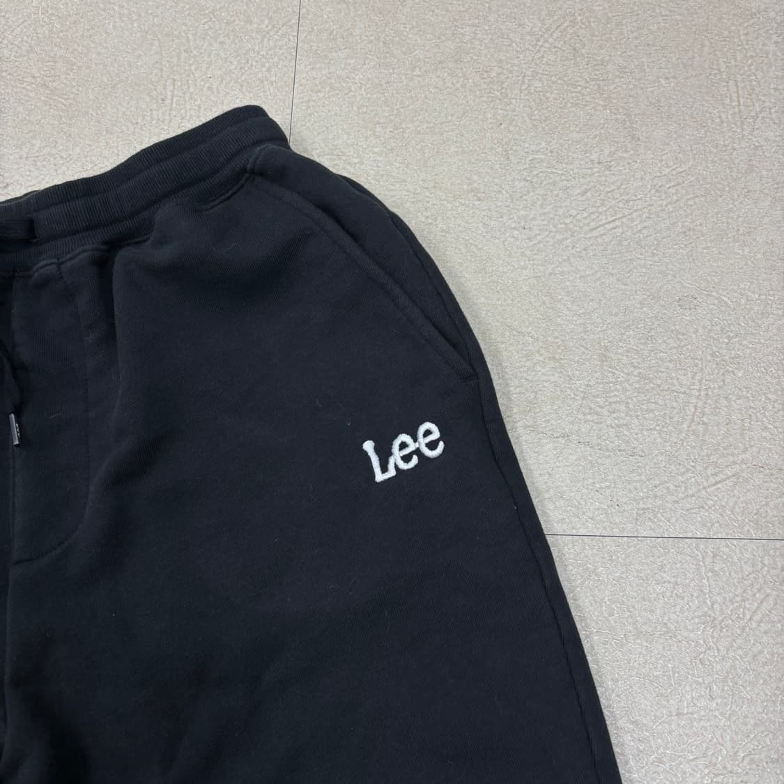 Lee 스몰로고 블랙 조거팬츠 상품이미지2
