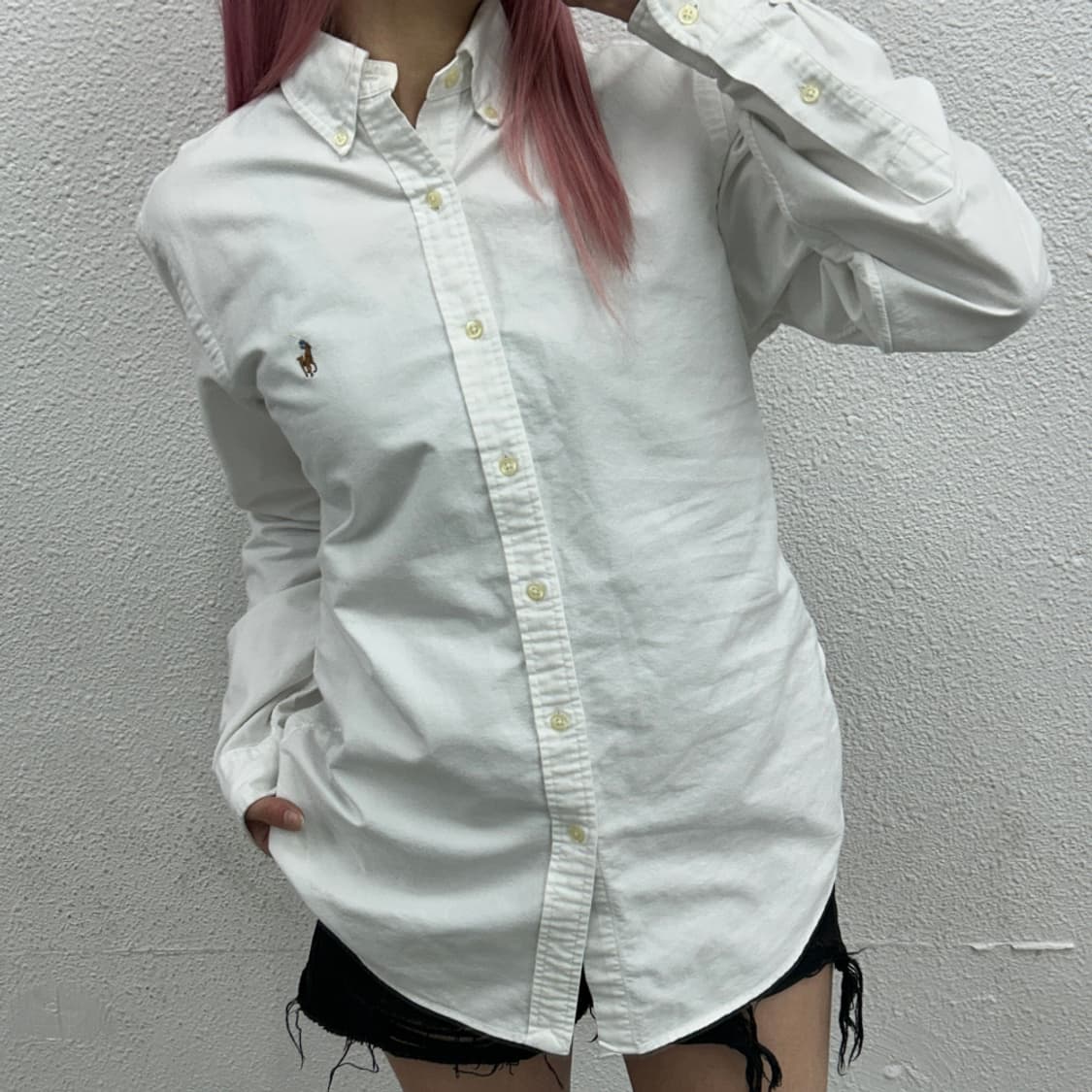 폴로 랄프로렌 옥스포드 화이트 셔츠 M 상품이미지1