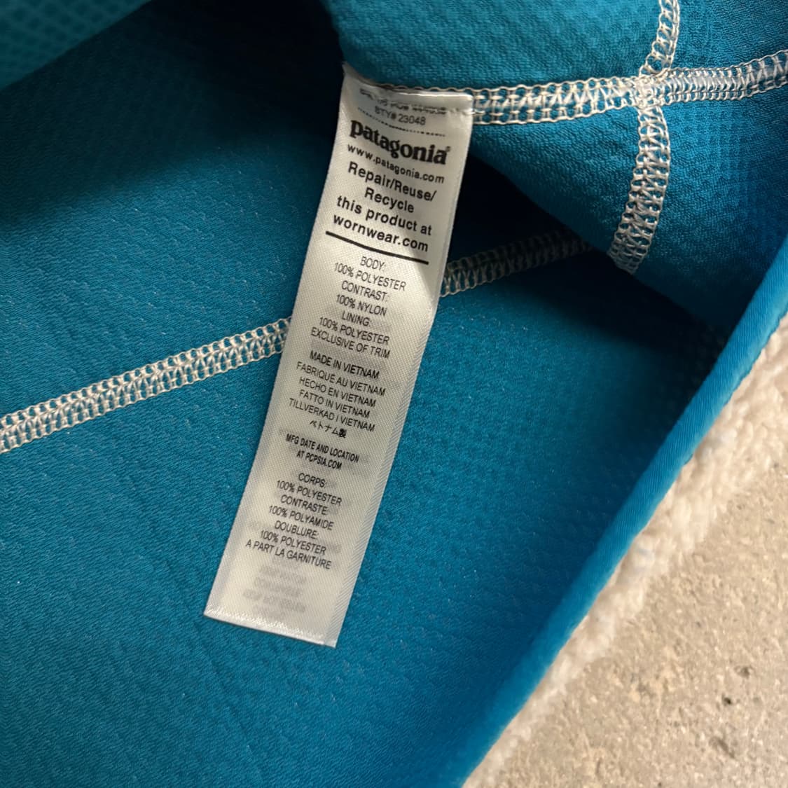 파타고니아 네츄럴/블루/버건디 클래식 레트로 X 베스트 상품이미지6