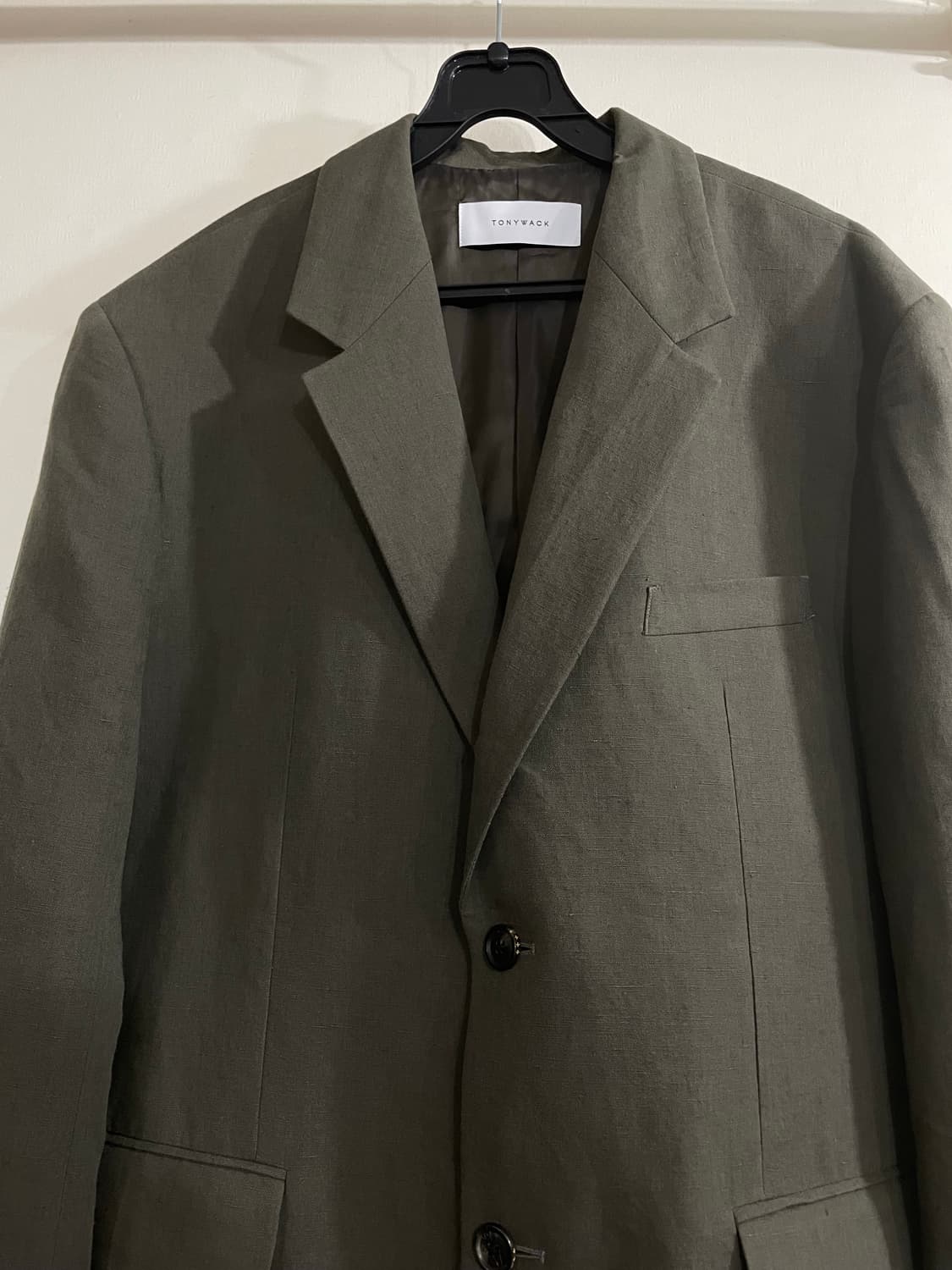 Tonywack Linen-blend Unstructured Blazer 상품이미지3