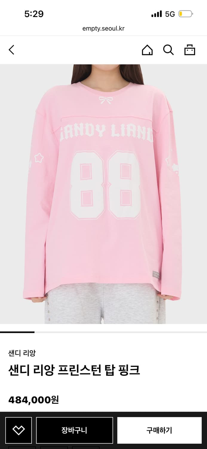 샌디리앙 Sandy Liang 프린스턴 탑 핑크 상품이미지1