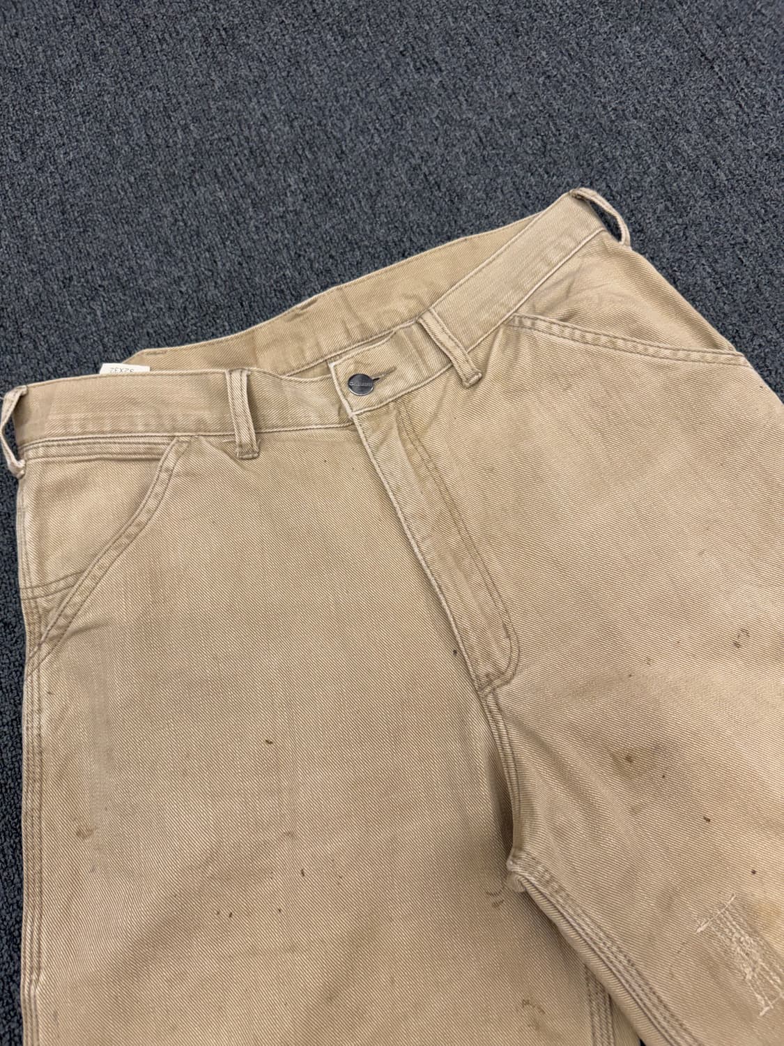 32)칼하트 빈티지 워싱 싱글니 베이지 팬츠 상품이미지2