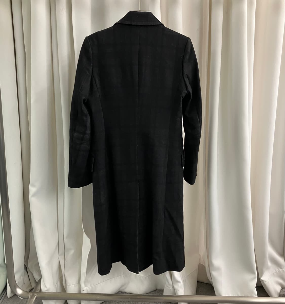 비비안웨스트우드 레드 라벨 블랙 체크 롱코트 40 상품이미지2