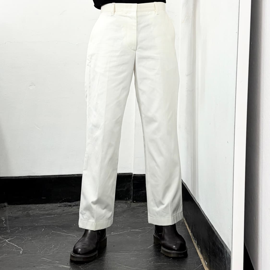 솔리드옴므 21SS 화이트 팬츠 상품이미지2