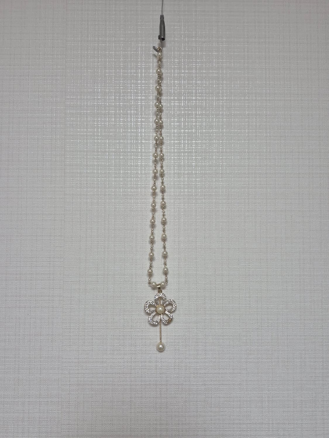 Japanese vintage 빅플라워 진주목걸이  상품이미지1