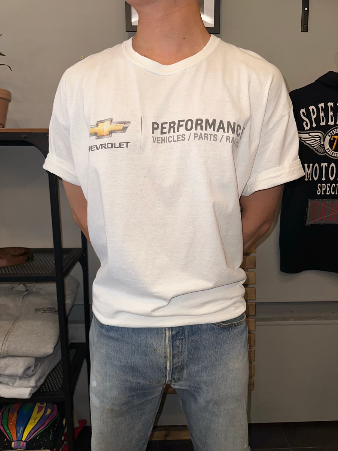 Chevrolet performance logo print T-shirt 상품이미지3