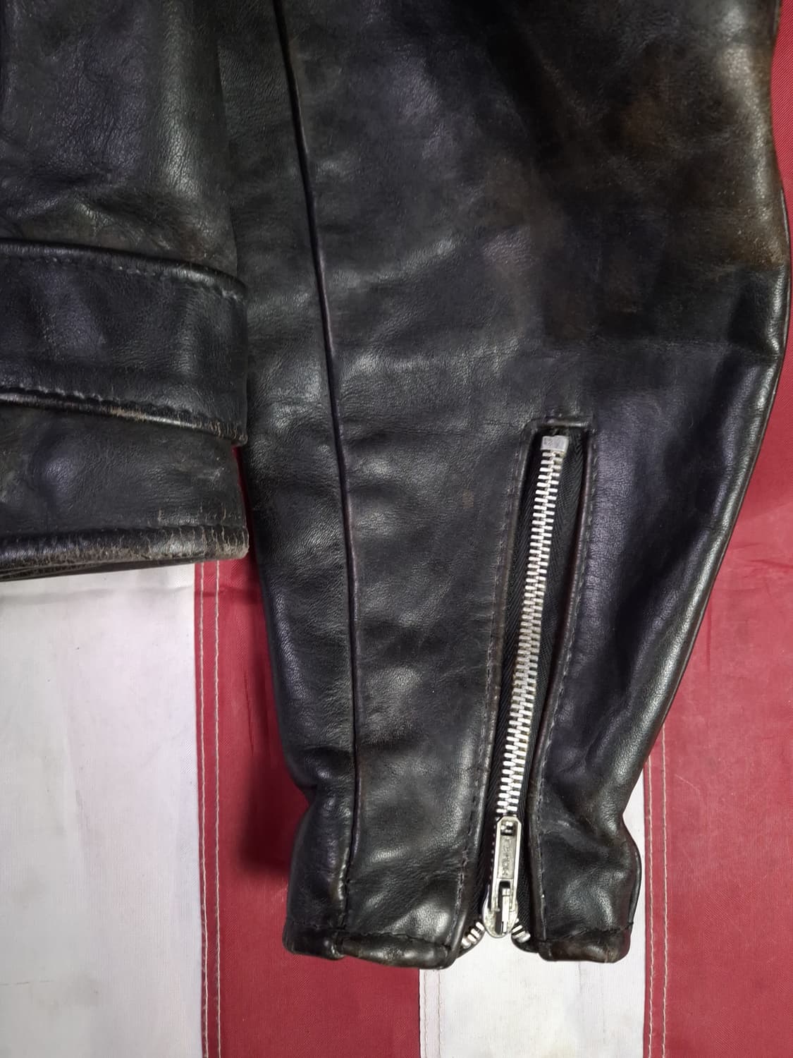 오리지날 쇼트 리얼레더 퍼펙토 더블 라이더자켓 상품이미지9