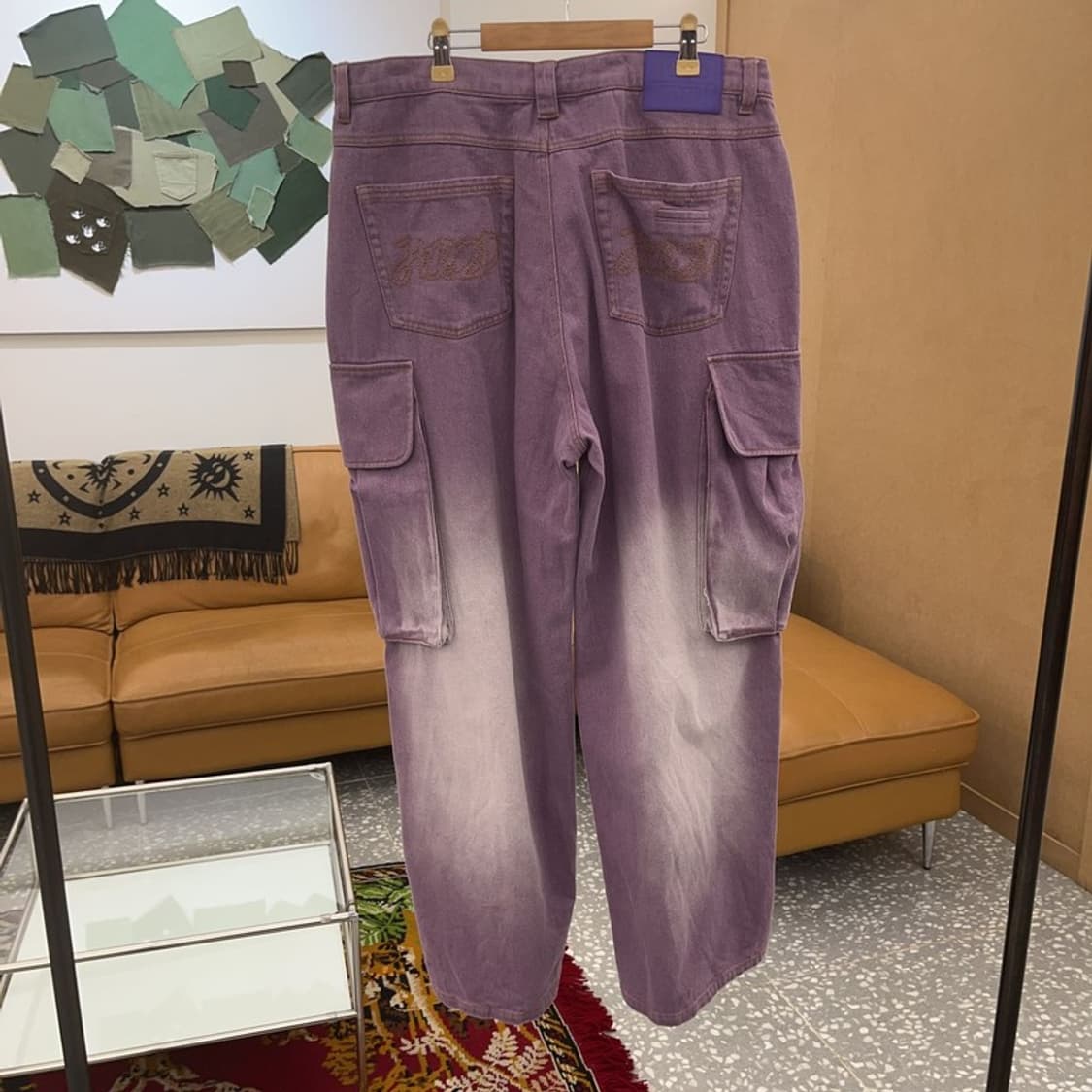 HOODHOOD 빈티지워싱 빅포켓 카고팬츠 33인치 C06233 상품이미지2