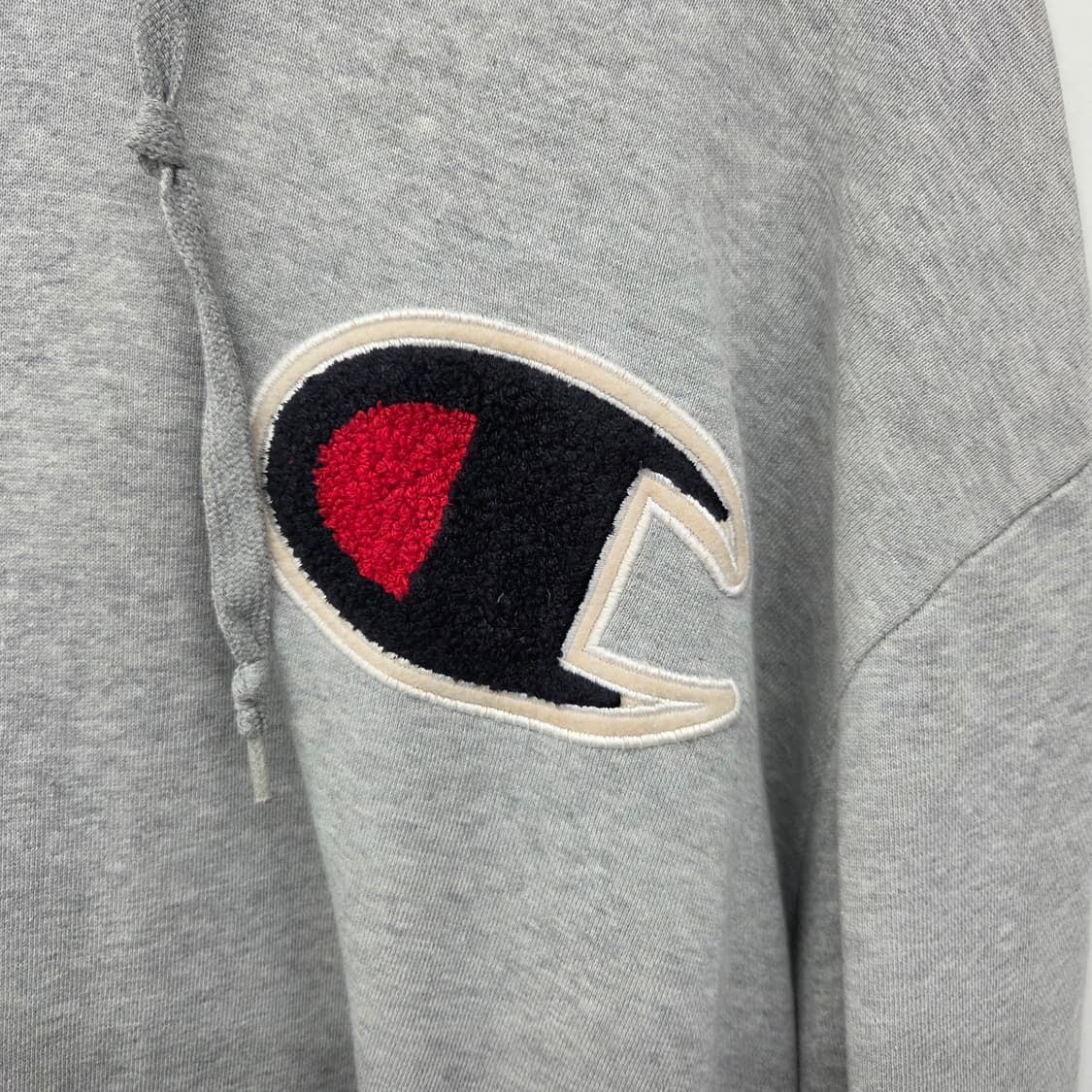 챔피온 빅로고 후드티 회색 남XL 상품이미지3