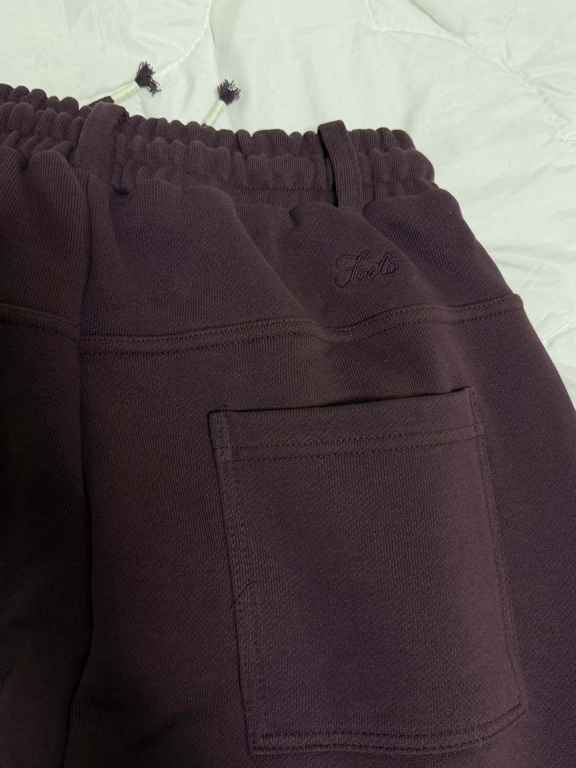 (새상품/택O) foeto 포에토 워싱데이 팬츠 보르도 기본기장 상품이미지4