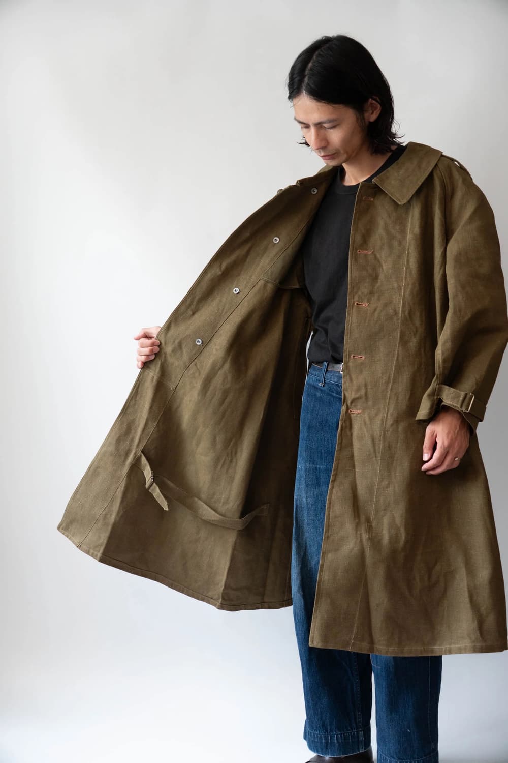 30s 프렌치 모터사이클 코트 데드스톡(국내유일) 상품이미지1