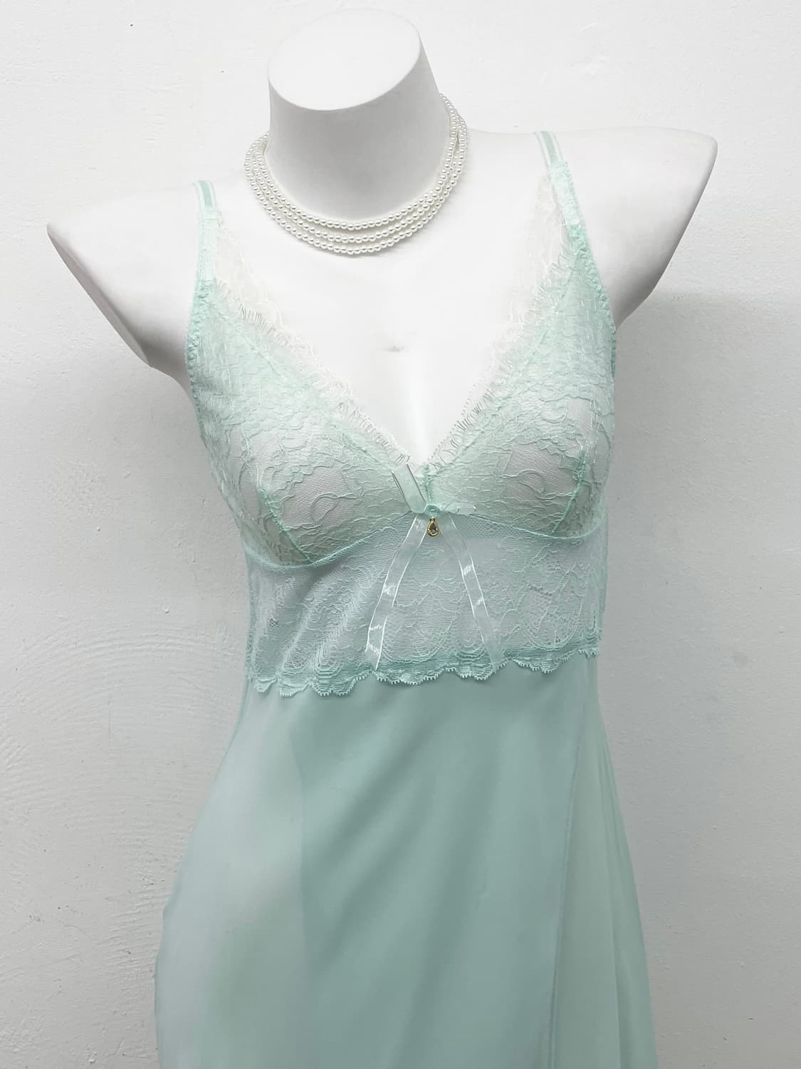 민트페어리 레이스 시어 슬립 상품이미지2